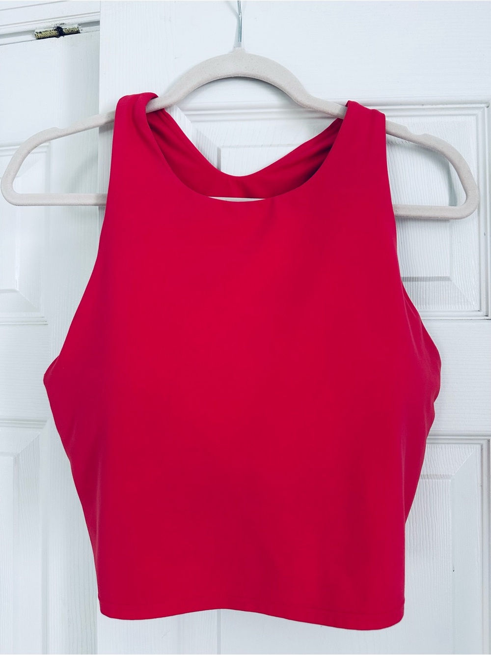 Athleta Conscious Crop Coral XL